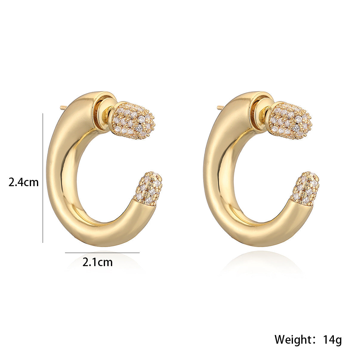 C-förmige Ohrstecker