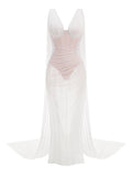 Abendkleid mit Bustier-Details
