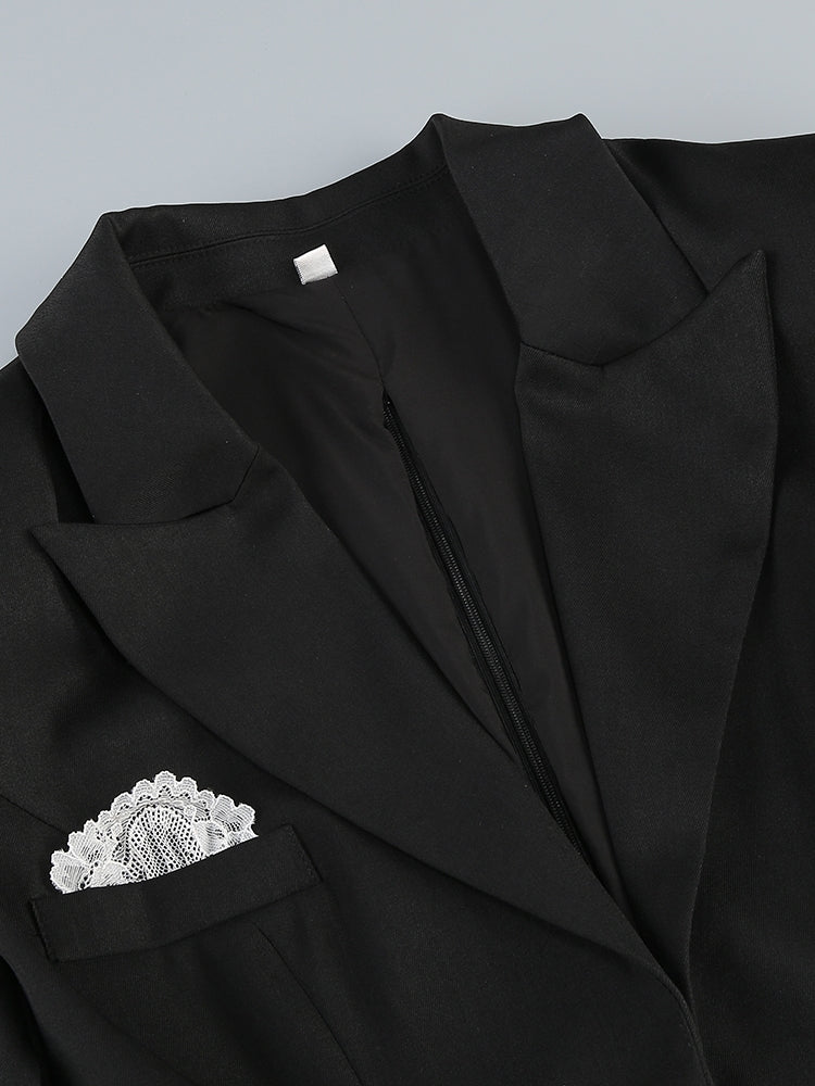 Jumpsuit mit Spitzen-Details