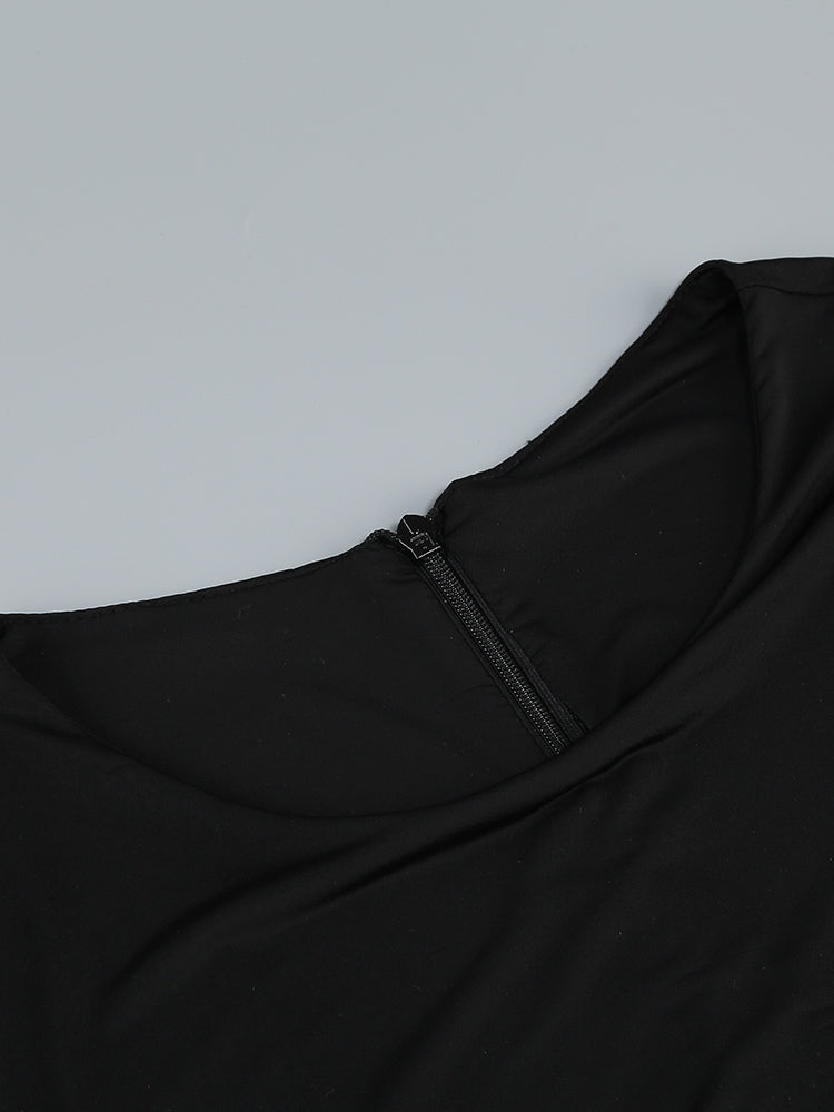 Mini-Bodycon-Kleid mit Spitze