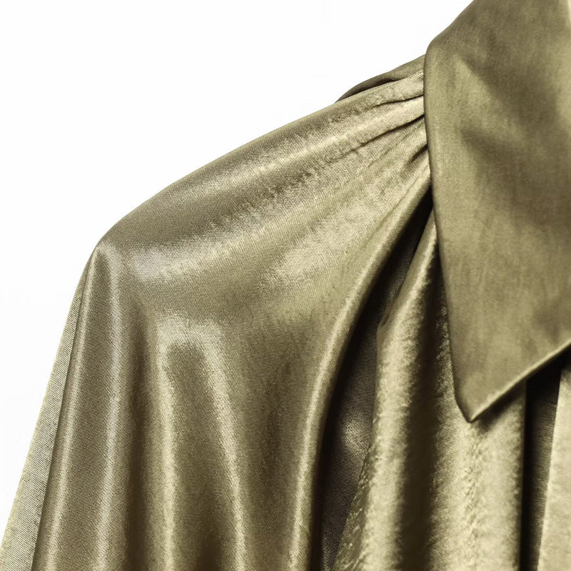 Lässige Jacke mit langen Ärmeln und Reißverschluss