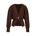 Strickjacke mit ungewöhnlichen Knopf