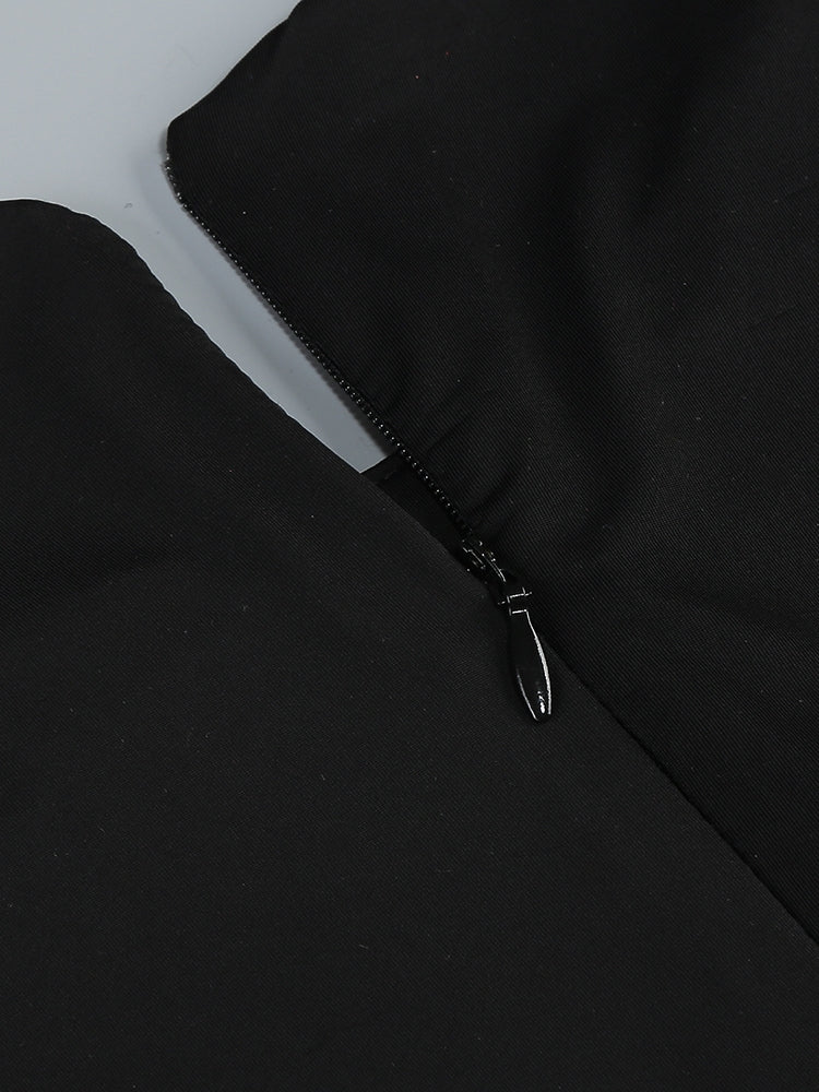 Mini-Bodycon-Kleid mit Spitze