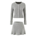 Strickkleid mit Rundhalsausschnitt und Minirock im Twisted-Design
