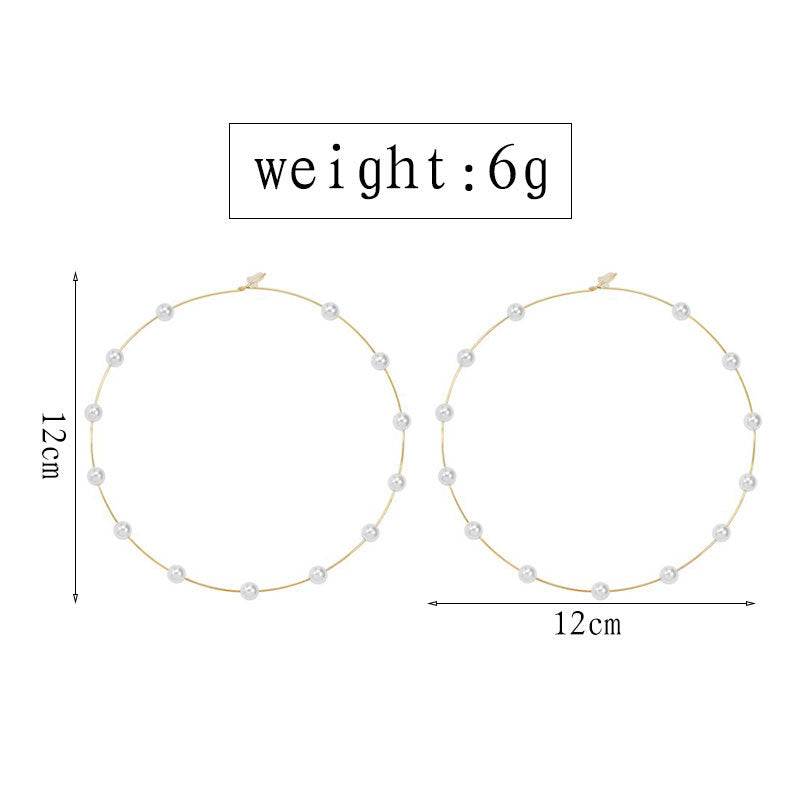 Perlen-Ohrringe rund