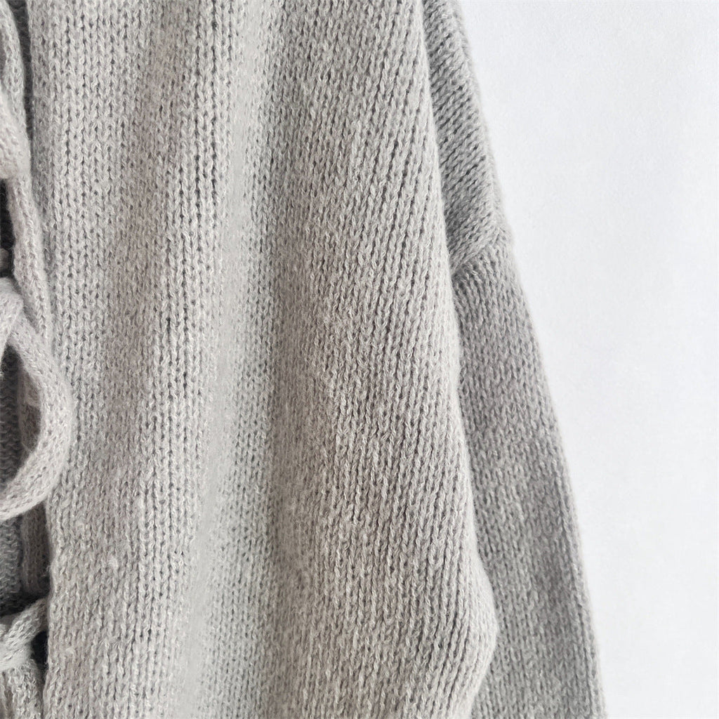 Eleganter Damen-Strickjackenpullover