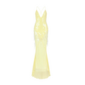Abendkleid mit Pailletten-Applikation