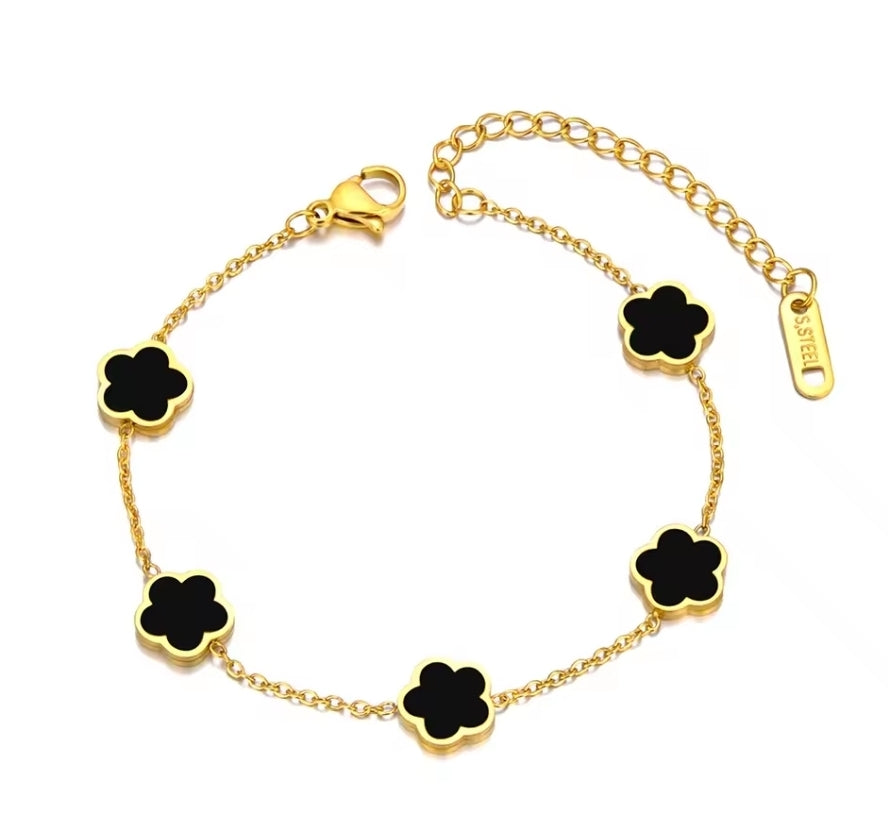 Muschel-Blumen-Armband